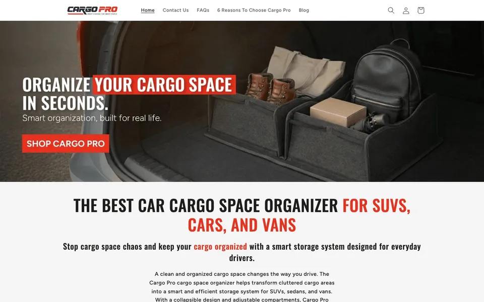 Cargo Pro homepage